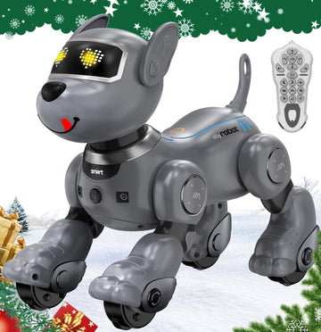 anysun Robot Dog Toy for Kids, Programmable Remote Control Robot Puppy with Follow Up & Touch Sensors, Dancing & Singing, Smart Stunt Robot Pet