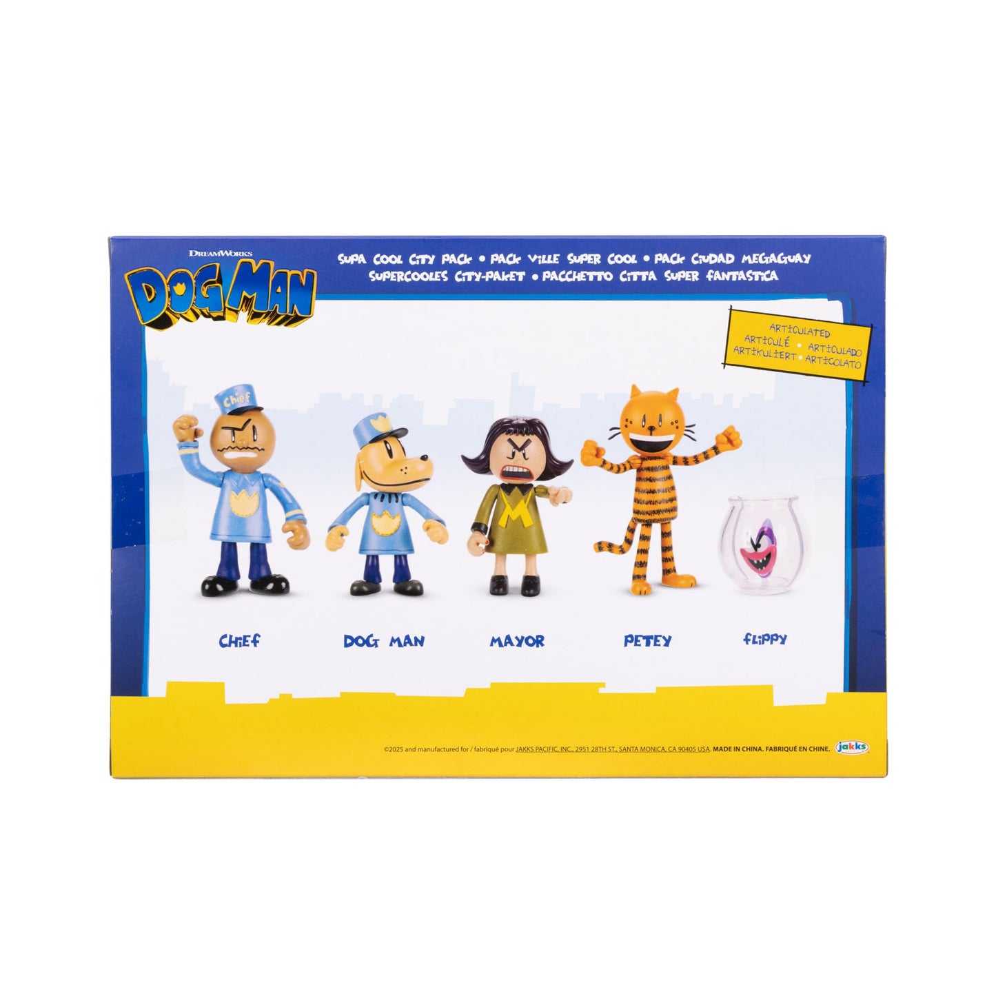 Dog Man 2.5" Inch Figures 5-Pack Multipack from Jakks Pacific's Wave #3