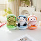 Plushland Plush Stuffed Animal 6 Inches Surprise Zip Up Egg Hideaway Spring Inspired Gift for Girls and Boys Birthday Mother's Day (Frog)