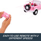 Hot Wheels RC Barbie Ford Bronco Remote-Control Toy Car, RC Vehicle with Puppy Accessory, Dog Bed & Bowl, Plus Stickers for Customization, Fits 2