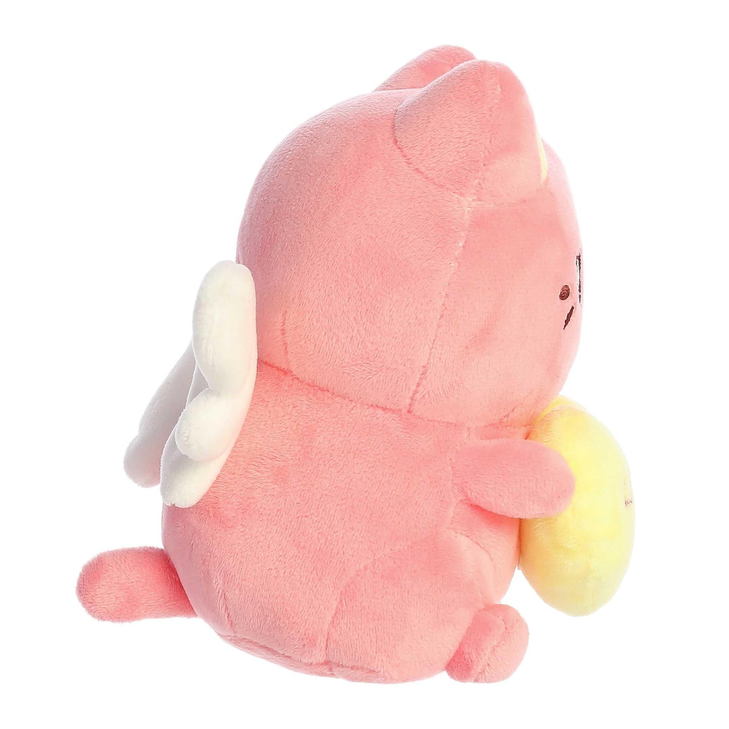 Aurora Enchanting Tasty Peach Candy Heart Meowchi Stuffed Animal - Bright & Colorful Design - Showpiece Plush - Dark Pink 7 Inches