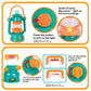 FUN LITTLE TOYS Pop Up Play Tent with Camping Gear and Tools Set, Outdoor Toys for Kids