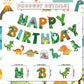 Dinosaur 3rd Birthday Decorations for Boys - Dinosaur Birthday Decorations with Banner Garland Number 3 Dinosaur Balloons for 3 Year Old Dino Party
