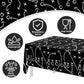 Pymurod Football Party Decorations Tablecloth Disposable Plastic Touchdown Table Cover Game Day Tailgate Decorations Football Themed Birthday Party