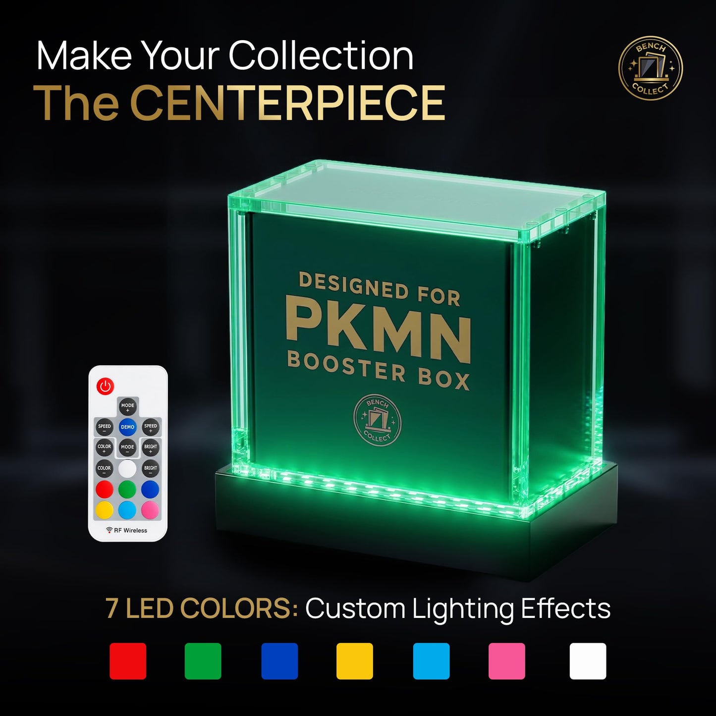 Bench Collect - LED Acrylic Booster Box Display Case