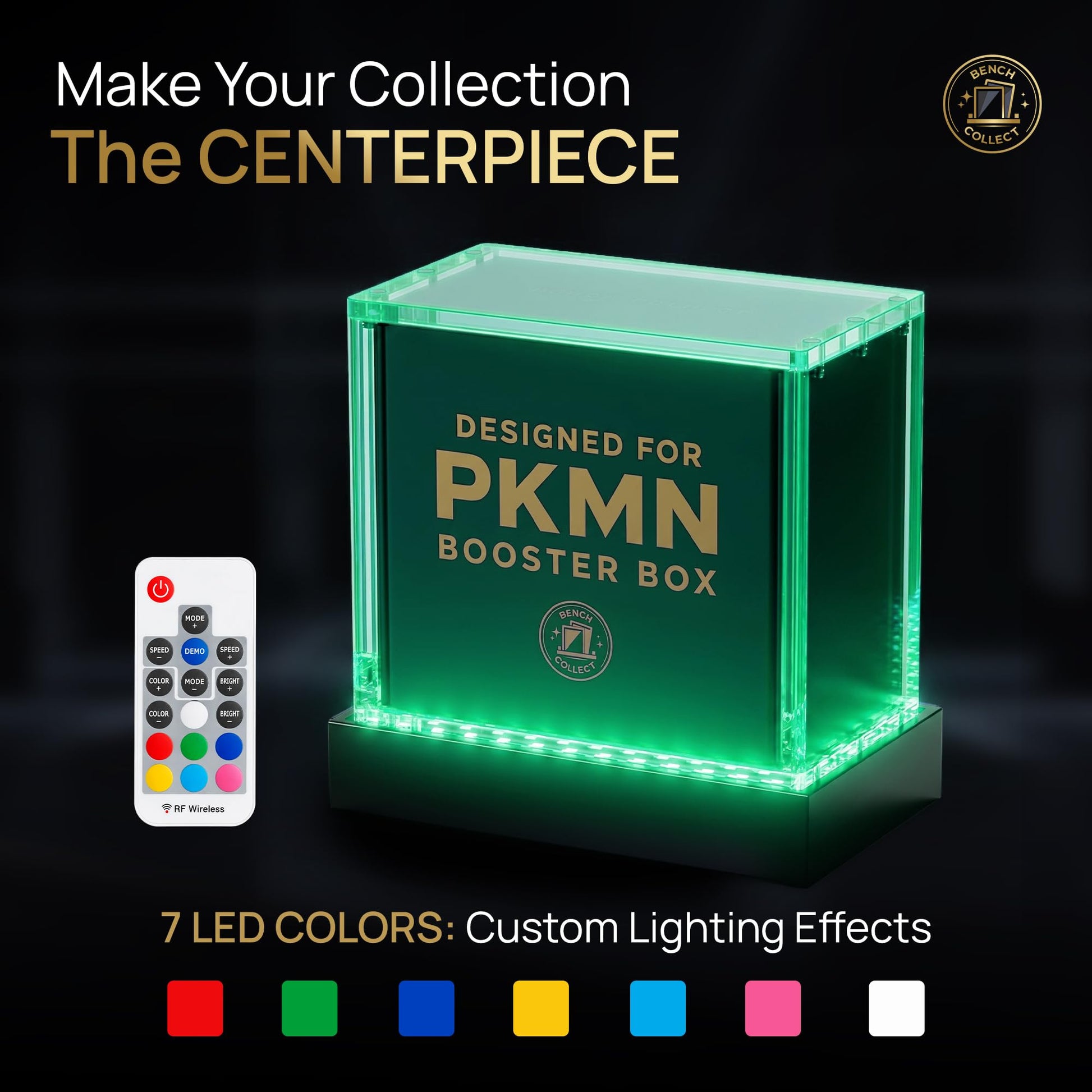 Bench Collect - LED Acrylic Booster Box Display Case