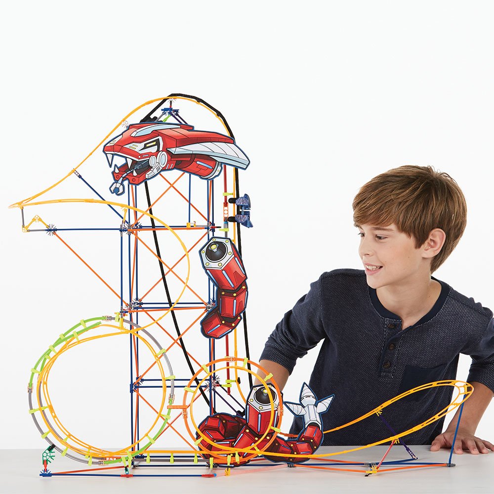 K'Nex 18515 Mecha Strike Roller Coaster Building Set