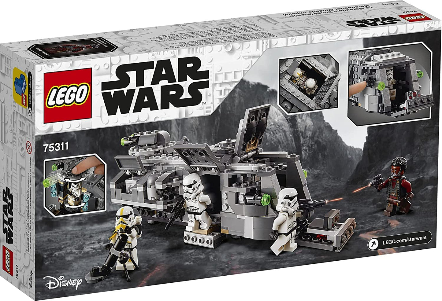 LEGO Star Wars: The Mandalorian Imperial Armored Marauder 75311 Awesome Toy Building Kit for Kids with Greef Karga and Stormtroopers; New 2021 (478