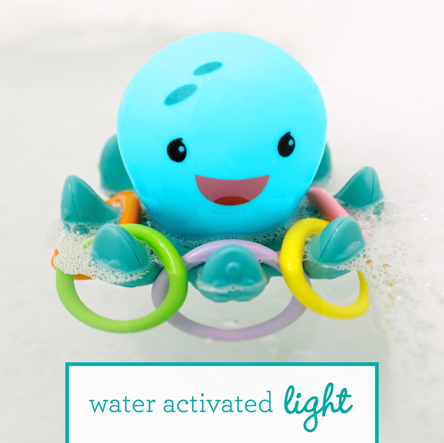 Infantino Light Up Octopus Ring Toss Toy, 6+ Months