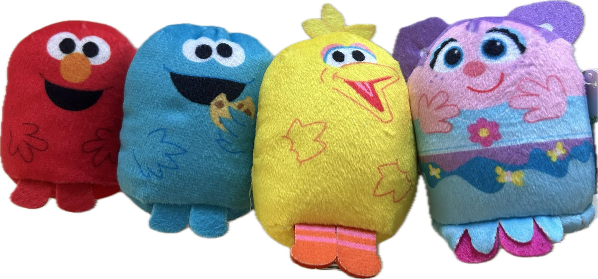 Just Play Sesame St. Mini 3 Inch Soft and Comfy Plushie Pals - Elmo Red - Collect Them All!