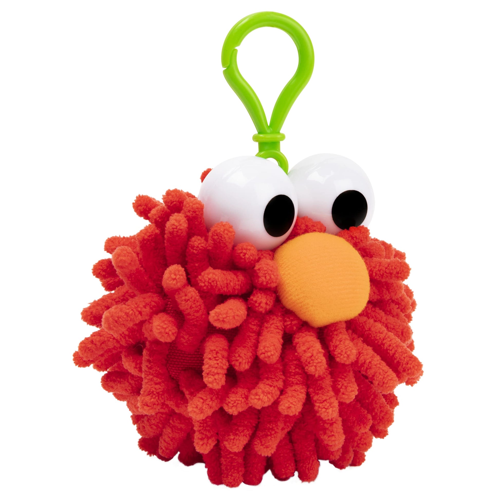 Spin Master 6058895 Plush Elmo Fuzzy Pom Backpack Clip, 2.5-inch Height
