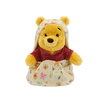 Disney Store Official Winnie the Pooh Plush with Blanket Pouch Babies Plushy in Baby Swaddle - Toy for Those who Love Plush Figure Toys, Cute