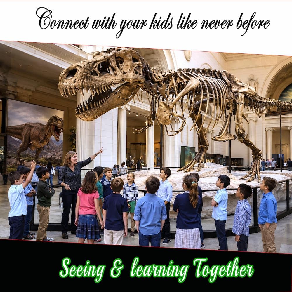 POWERQUIZ Dino World Biology Trivia Game for Kids & Adults