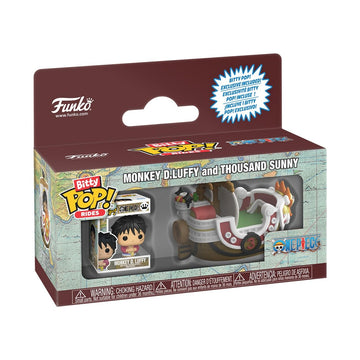 Funko Pop! Bitty Ride: One Piece - Monkey D. Luffy and Thousand Sunny - Collectable Vinyl Figure - Gift Idea - Official Merchandise - Toys for Kids &