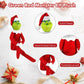 Dragon BaBa 12.6'' Red Christmas Monster Plush Toy, Christmas Stuffed Figures Doll for Kids and Christmas Tree Home Decorations(Red)