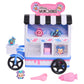 Disney Munchlings Candy Cart Playset with Lights, 13-Pieces, Color Change and Scented Figures, Kids Toys for Ages 3 Up by Just Play