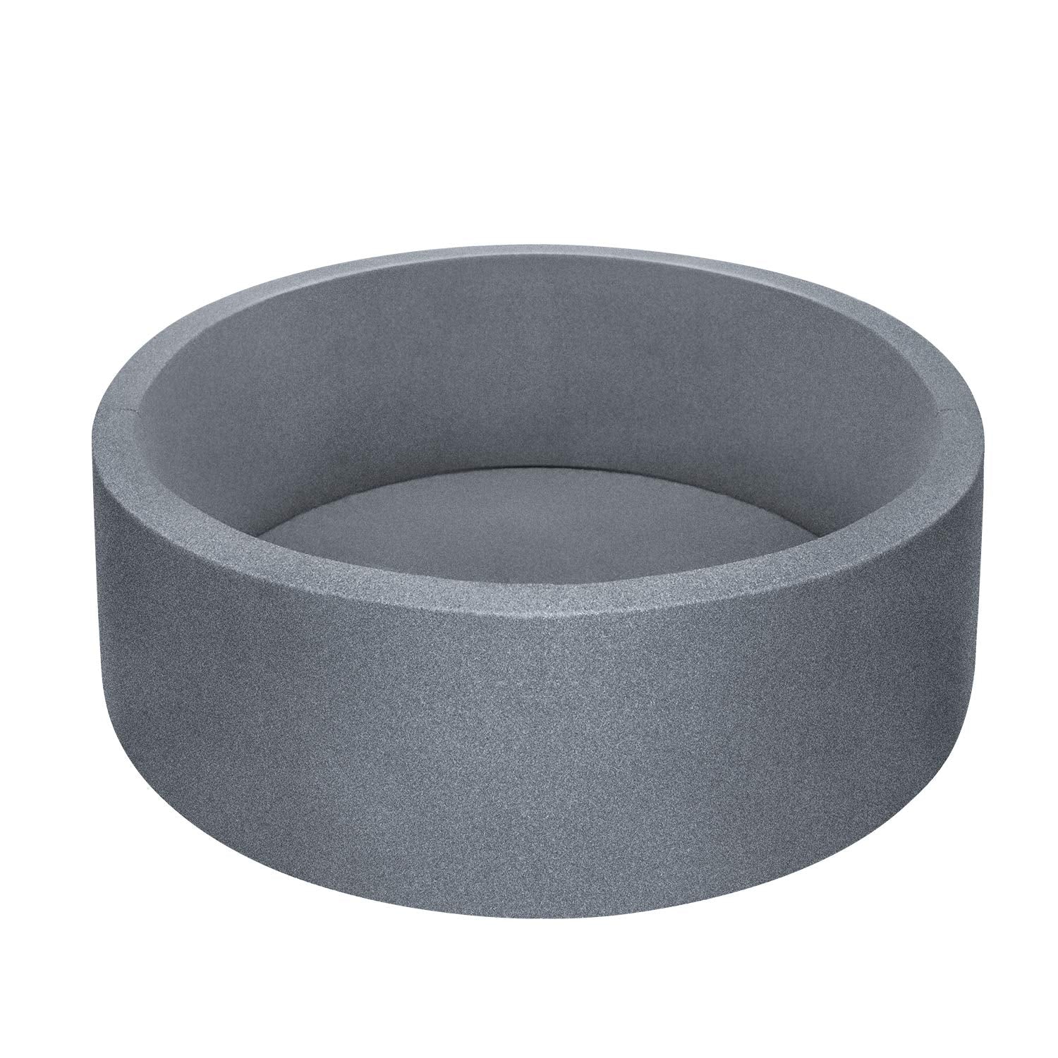 TRENDBOX Soft Foam Sponge Indoor Round Ball Pit,Ideal for Children - Dark Gray