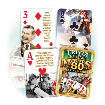 Flickback 1980's Movie Trivia Playing Cards: 40th Birthday or Anniversary