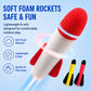 TODARRUN Foam Rocket Launcher for Kids Age 3 4 5 6 7 8, Fun Catapult Rocket Toys Boys Toys Age 3-12 Girls Gift Rocket Kids Outdoor Toy