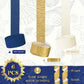 NICROLANDEE Navy Blue Party Decorations - 6 Rolls Navy Blue Gold Ivory Crepe Paper Streamers Tassels Paper for Graduation Party Bridal Shower Wedding