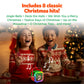 Move2Play, Christmas Karaoke Machine | Festive Soundtrack & Voice Effects | Includes 2 Microphones | Bluetooth Wireless Music Player | Indoor &
