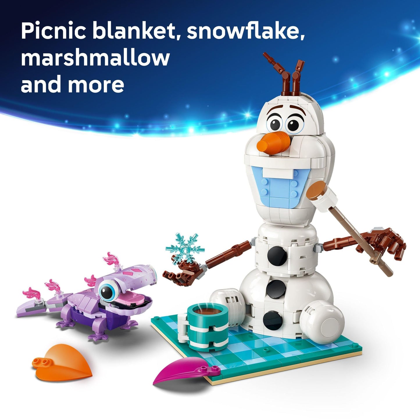 LEGO Disney Frozen Olaf and Bruni’s Picnic Fun Building Toy - Frozen Toys for Girls & Boys, Ages 7+ - Disney Gifts for Kids & Fans - 43287
