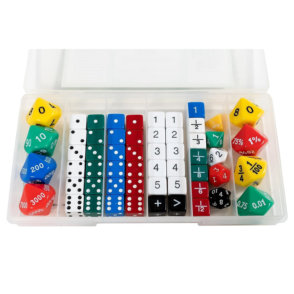 edxeducation Classroom Dice Set, Set of 56