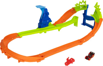 Hot Wheels Stunt Tracks Jump Circuit Speedway & 1 Toy Car