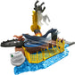 Mattel Jurassic World Dominion Minis Mosasaurus Mayhem Playset with 2 Mini Dinosaur Figures, Launchers and Break Apart Feature, Toy Gift Set