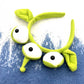CHAOYUN 1PCS Green Toy Story Alien Headband Stretchy Plushy Three-eyed