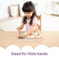 Melissa & Doug Happy Hens Push to Pop Wooden Puzzle, Montessori-Inspired Toddler Puzzles with Magnetic Pieces and Colorful Puzzle Board, Preschool