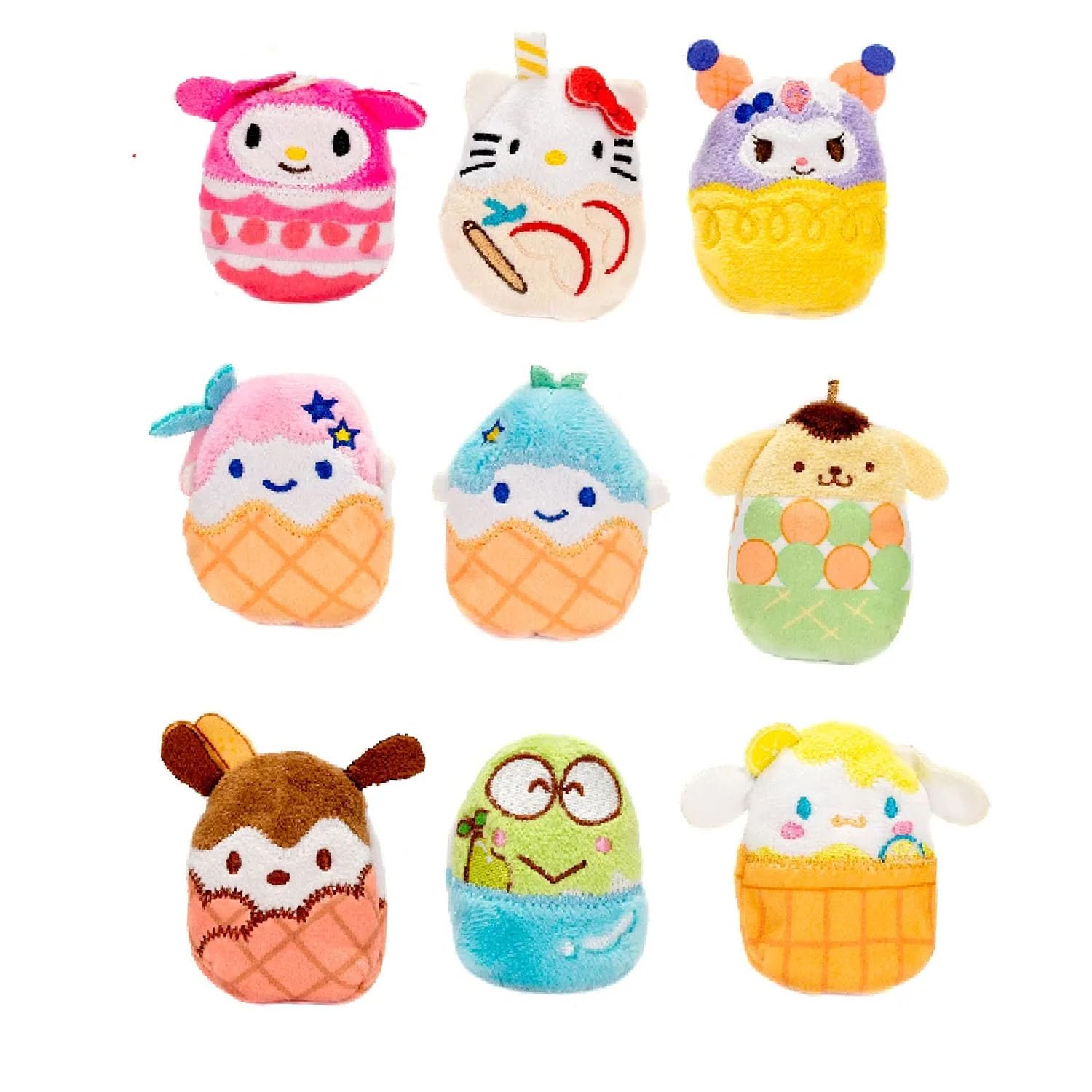 Hello Kitty Mystery Cutie Beans, Officially Licensed Suprise Toys, Clip-On Egg with Small Plush Character - 1 Piece