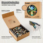 LEOGOR Wooden Puzzles for Adults 500 Pieces (18 x 17.8 in), Extra-Thick 5mm Round XL Wood Jigsaw, Yin Yang Puzzle, Unique Whimsical Pieces