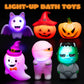 JOYIN 6 Pcs Halloween Light-Up Bath Toys ,Halloween Theme Toys Flashing LED Light Floating Bathtub Toys for Baby,Toddler Water Tub Games Swimming Pool