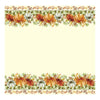 Vibrant Orange Watercolor Fall Pumpkins Plastic Table Cover - 54" x 84" (1 Pc.) - Perfect for Autumn & Thanksgiving Celebrations