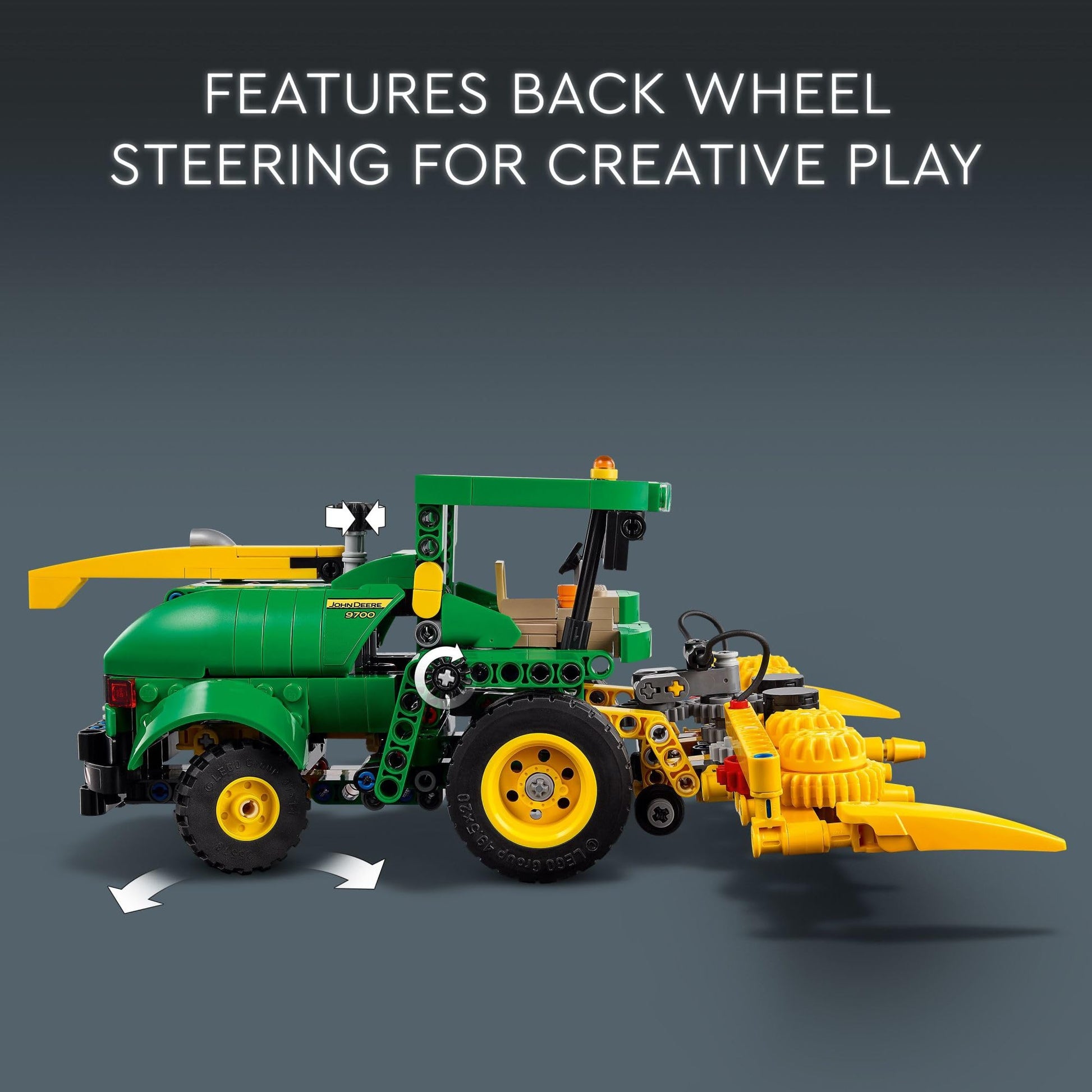 LEGO Technic John Deere 9700 Forage Harvester Tractor Toy, Buildable Farm Toy for Imaginative Play, Kids Truck Gift for Boys and Girls Ages 9 and Up
