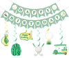 Golf Birthday Decorations - Golf Birthday Banner Hanging Swirls Hole In One Party Decorations for Kids Adults, Green