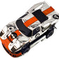 AFX Ford GT40 MKII #4 Mirror Chrome/Orange Edition Mega G+ Chassis HO Slot Car Exclusive