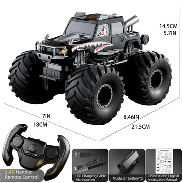 Amphibious Remote Control Car, Waterproof 360°Rotate 4WD RC Monster Trucks,2.4GHz All Terrain Off-Road Pickup Toy,RC Car Pool Toys Remote Control Boat