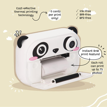 Instant Print Kids Digital Camera & Video Camcorder with Selfie Camera by Kidamento, Scavenger Hunt Momento Book, 32GB Memory Card - Model P
