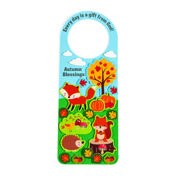Fun Express Faith Fall Animal Door Hanger CK - Craft Kits - 12 Pieces