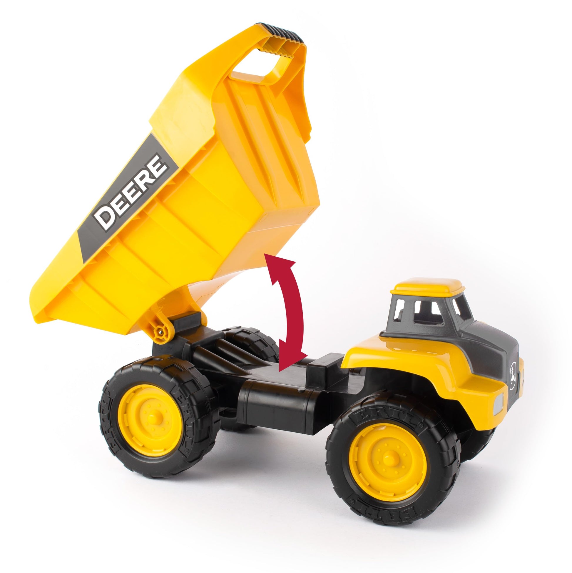 TOMY John Deere Big Scoop Dump Truck Toy with Tilting Dump Bed - 15 Inch - Sandbox Toys for Outside- Kids Outdoor Toys - Ages 3 Years and Up