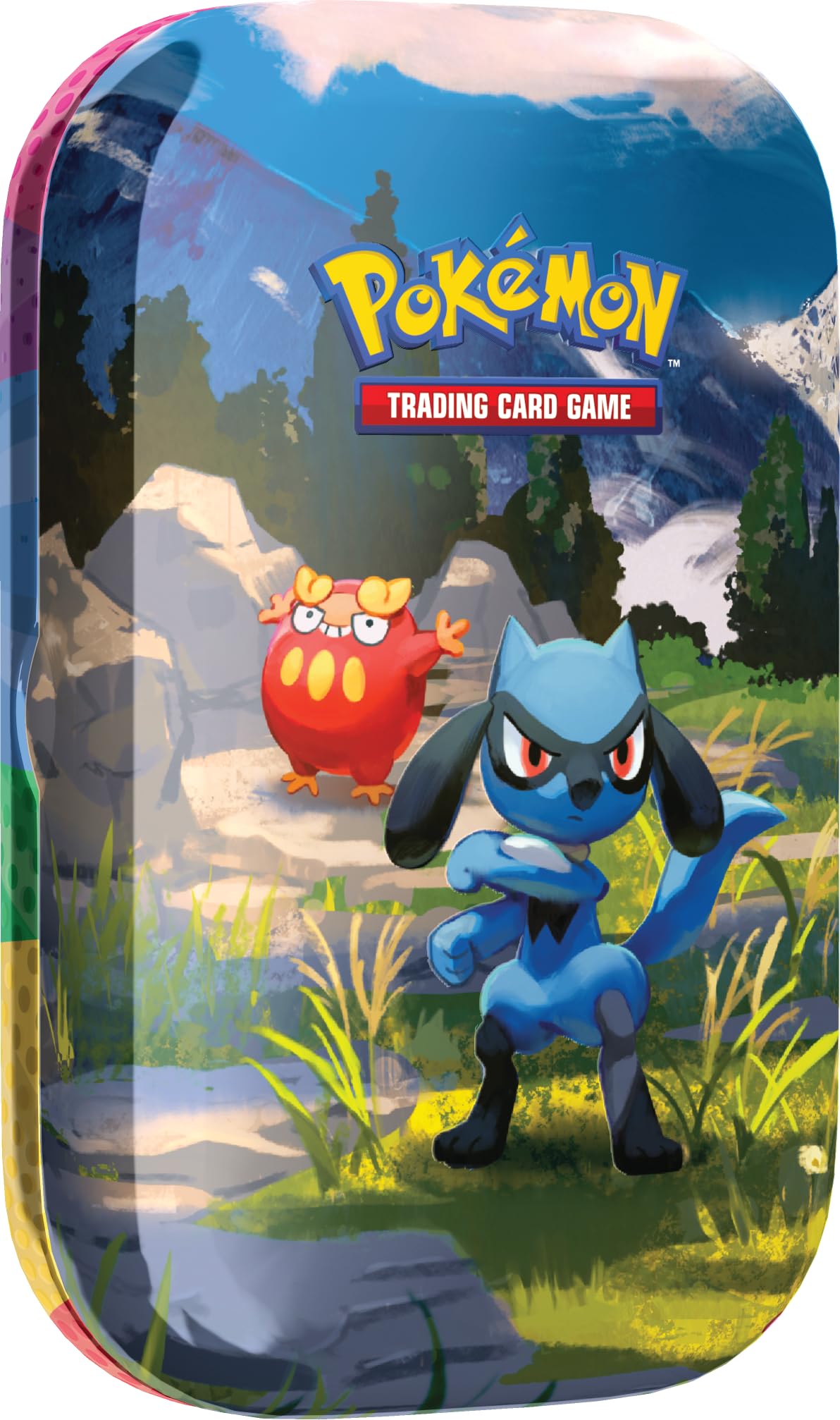 Pokémon TCG: Mega Evolution-Ascended Heroes Mini Tin: Riolu & Darumaka (1 Sticker Sheet, a Pokémon Art Card & 2 Booster Packs)