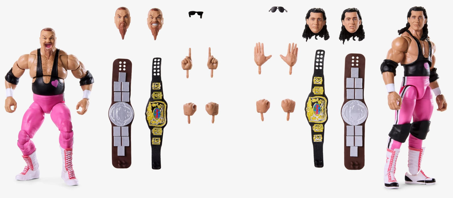 Mattel WWE Coliseum Collection Hart Foundation Action Figure 2-Pack