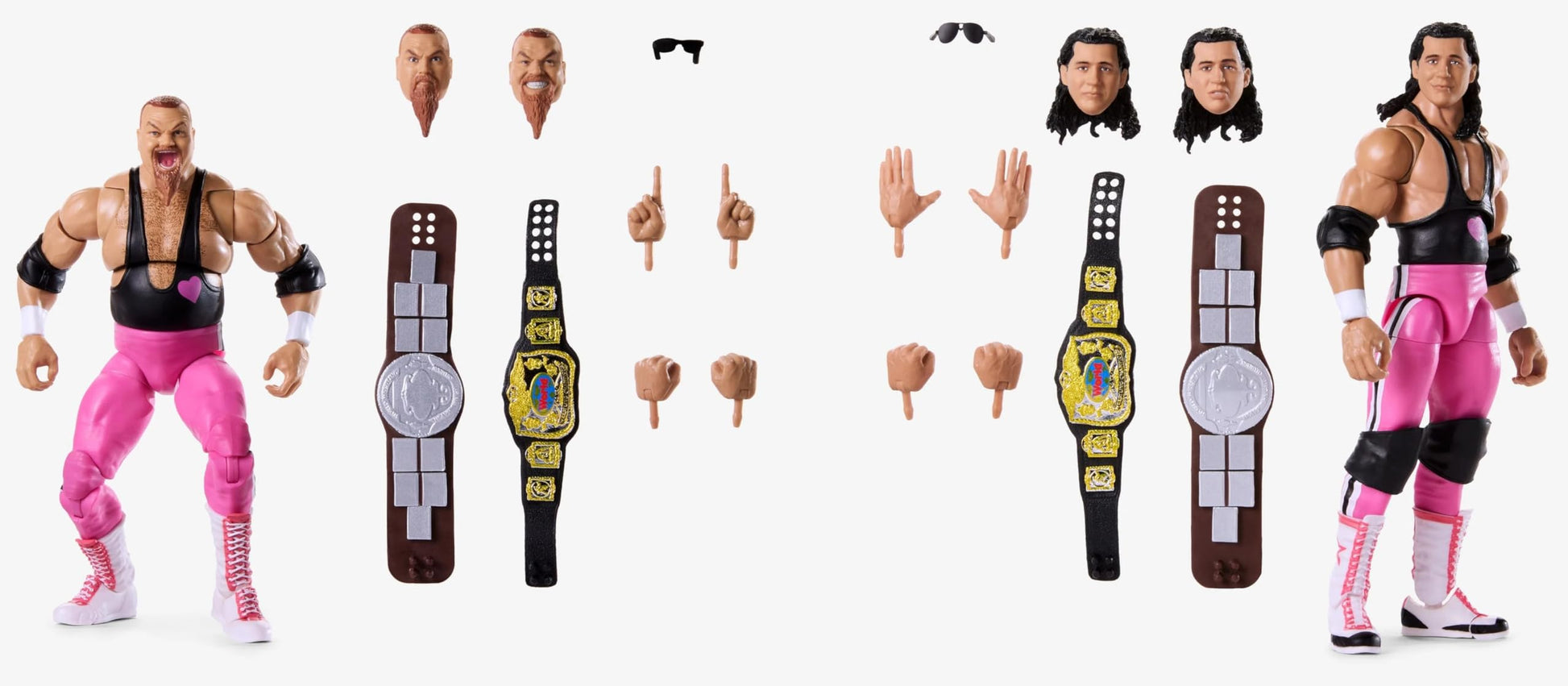 Mattel WWE Coliseum Collection Hart Foundation Action Figure 2-Pack