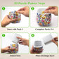 MONVIE 3D Puzzles Planter, Flowers Ornamental Style