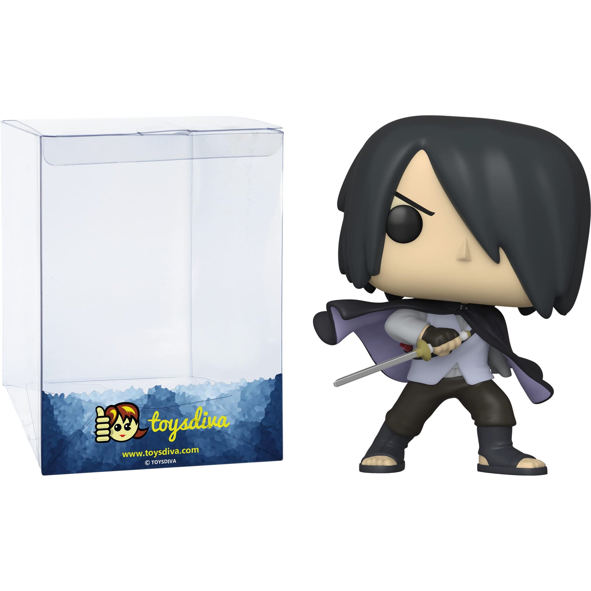 Sasu k e Uchi h a (Specialty Series): Fun ko P o p ! Animation Vinyl Figurine Bundle with 1 Compatible 'ToysDiva' Graphic Protector (698-47509 - B)