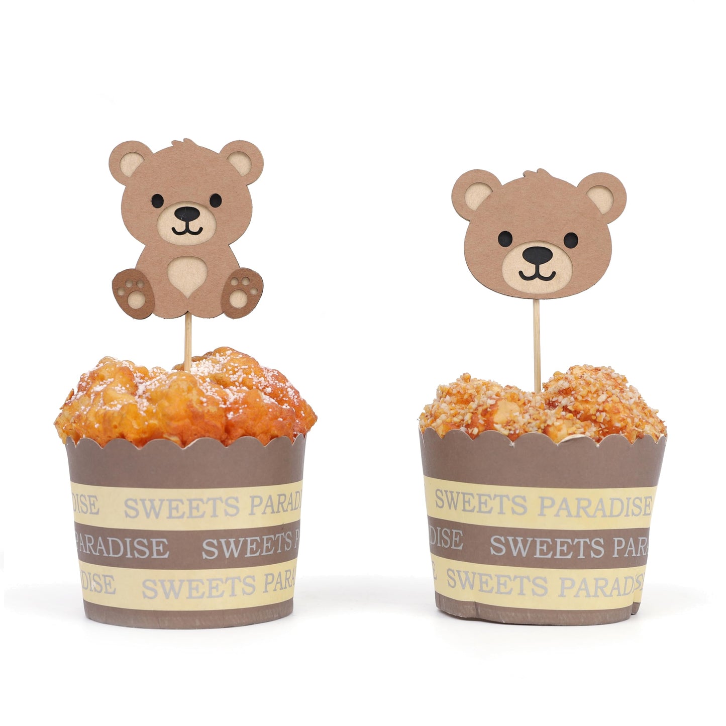 Beary First Birthday Cupcake Toppers,Bear 1st Birthday Decorations