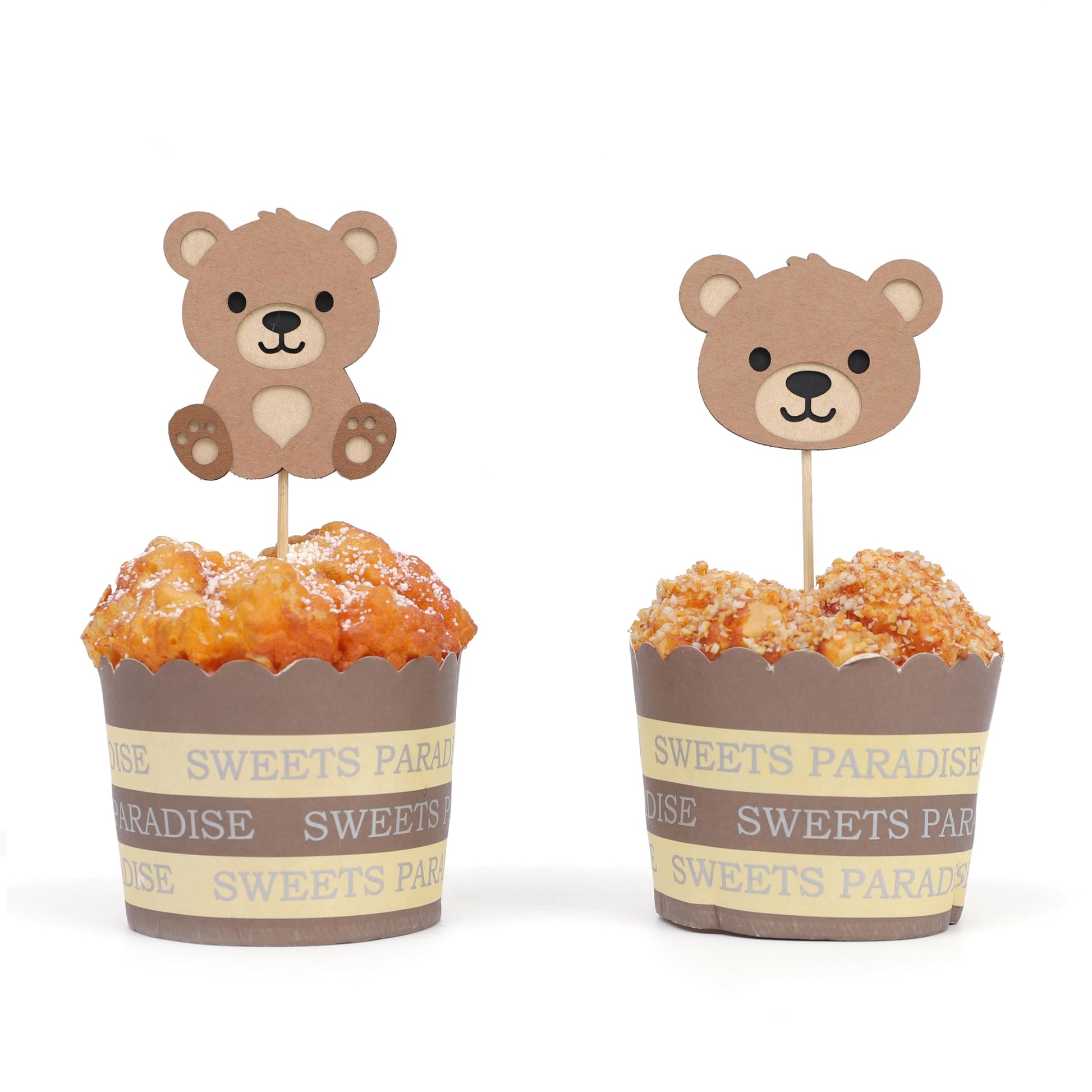 Beary First Birthday Cupcake Toppers,Bear 1st Birthday Decorations