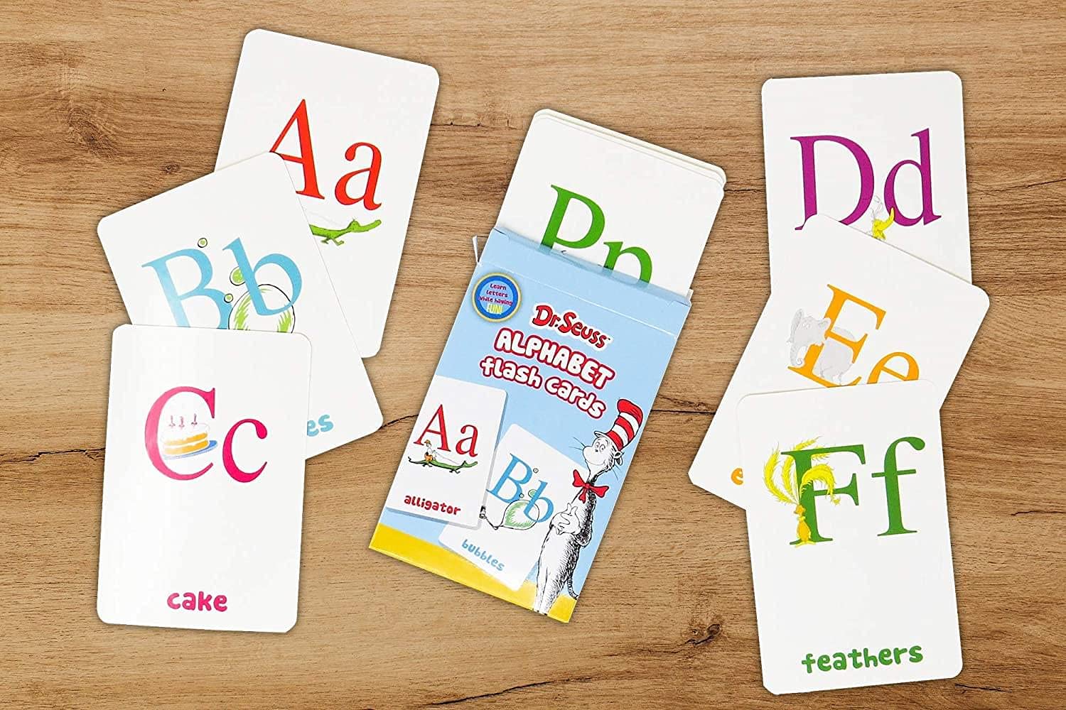Leap Year Dr. Seuss 4-in-1 Educational Flash Cards Value Pack | Abc's Alphabet, First Words, Colors & Shapes, and Numbers | for PreK to Kindergarten